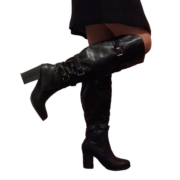 Vintage Style Y2K 90s Knee High Boots - Picture 3 of 8